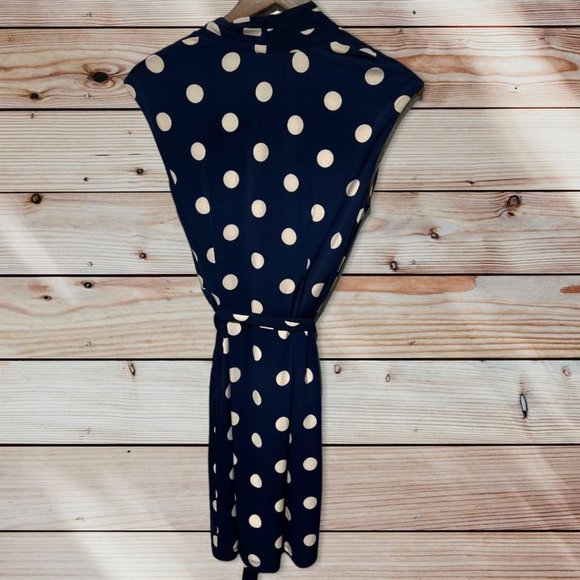 Eliza J Polka Dot Wrap Dress Size 4 - Picture 3 of 7